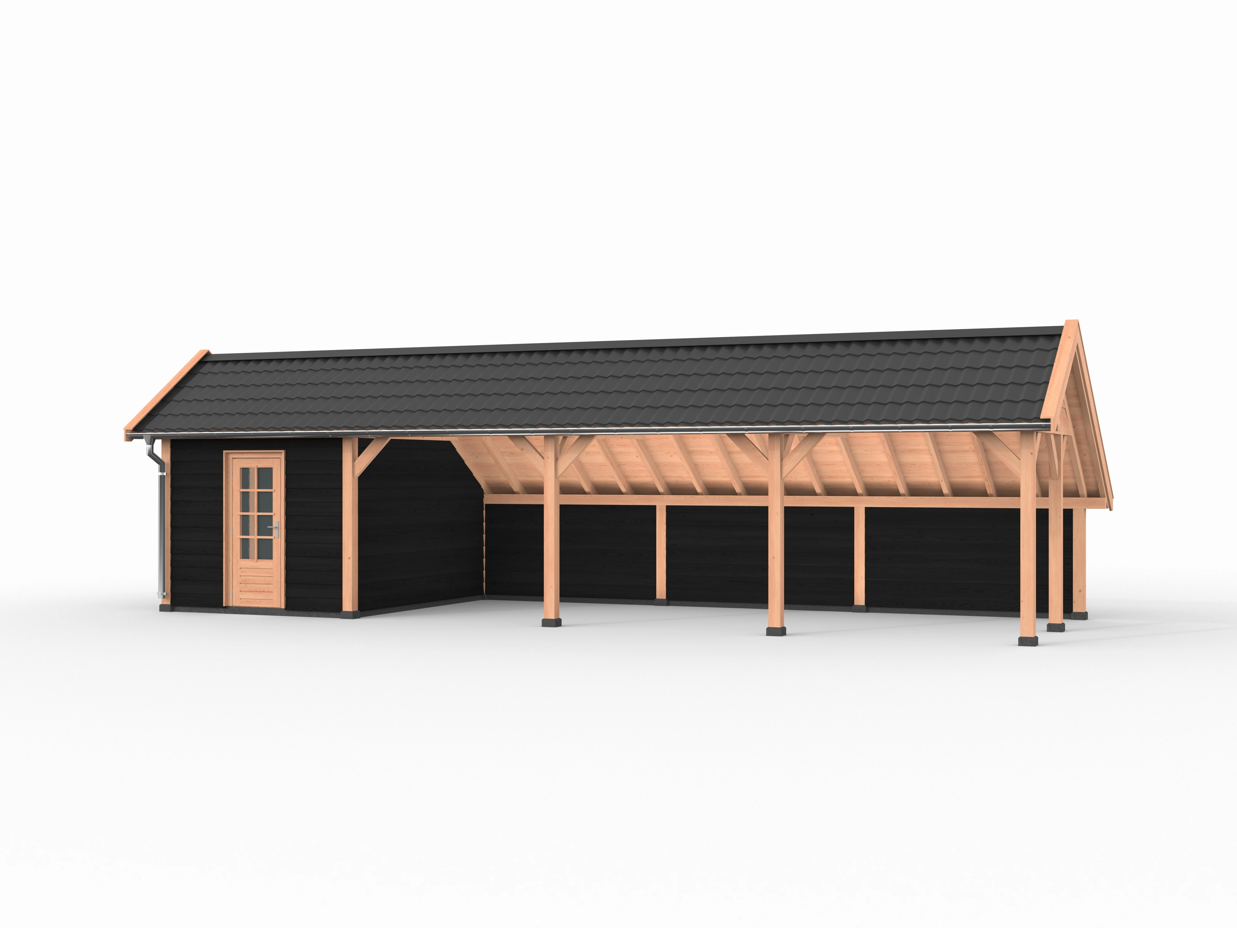 Douglas Kapschuur, 1200 x 400, schuur en achterwand, Westwood Deluxe - Afbeelding 2